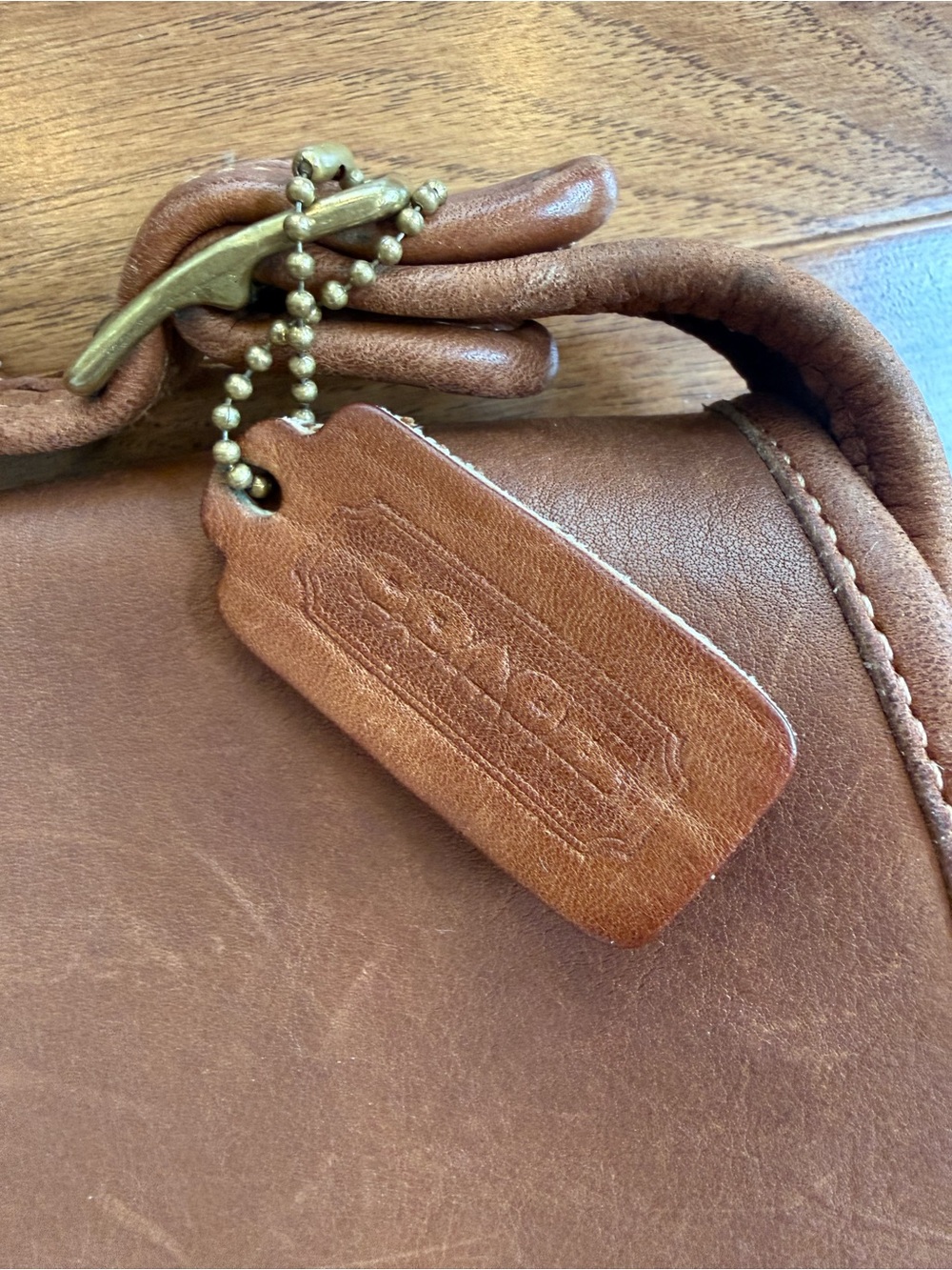 Vintage Coach NYC Brown Leather Bag USA Made Style 4519 - Picture 3 of 7